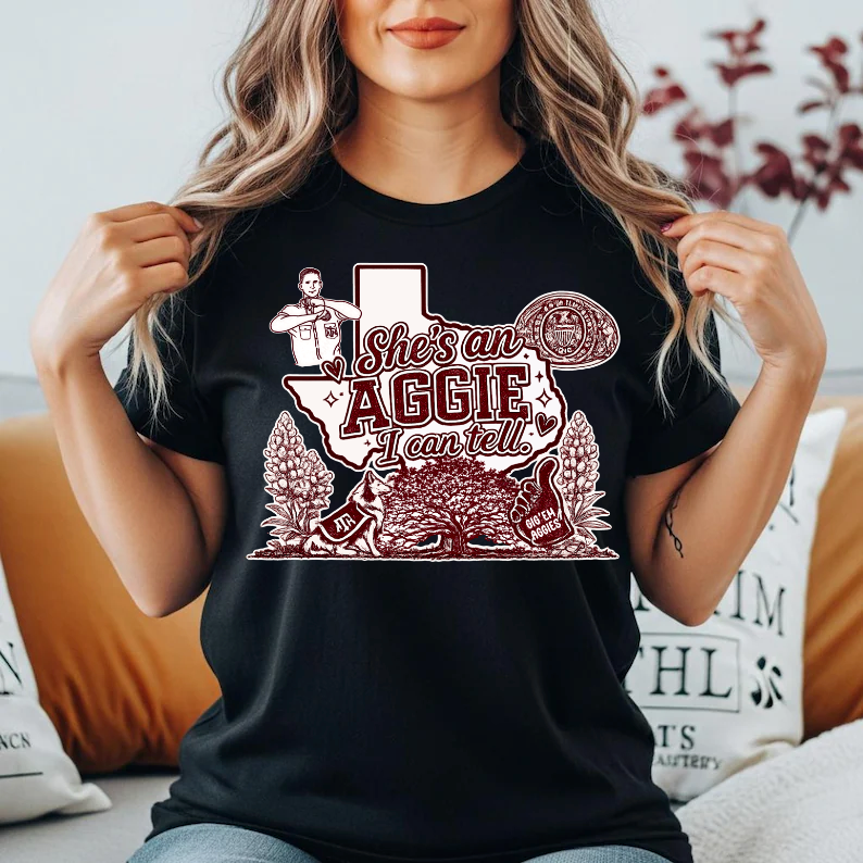 She’s an Aggie I can tell!