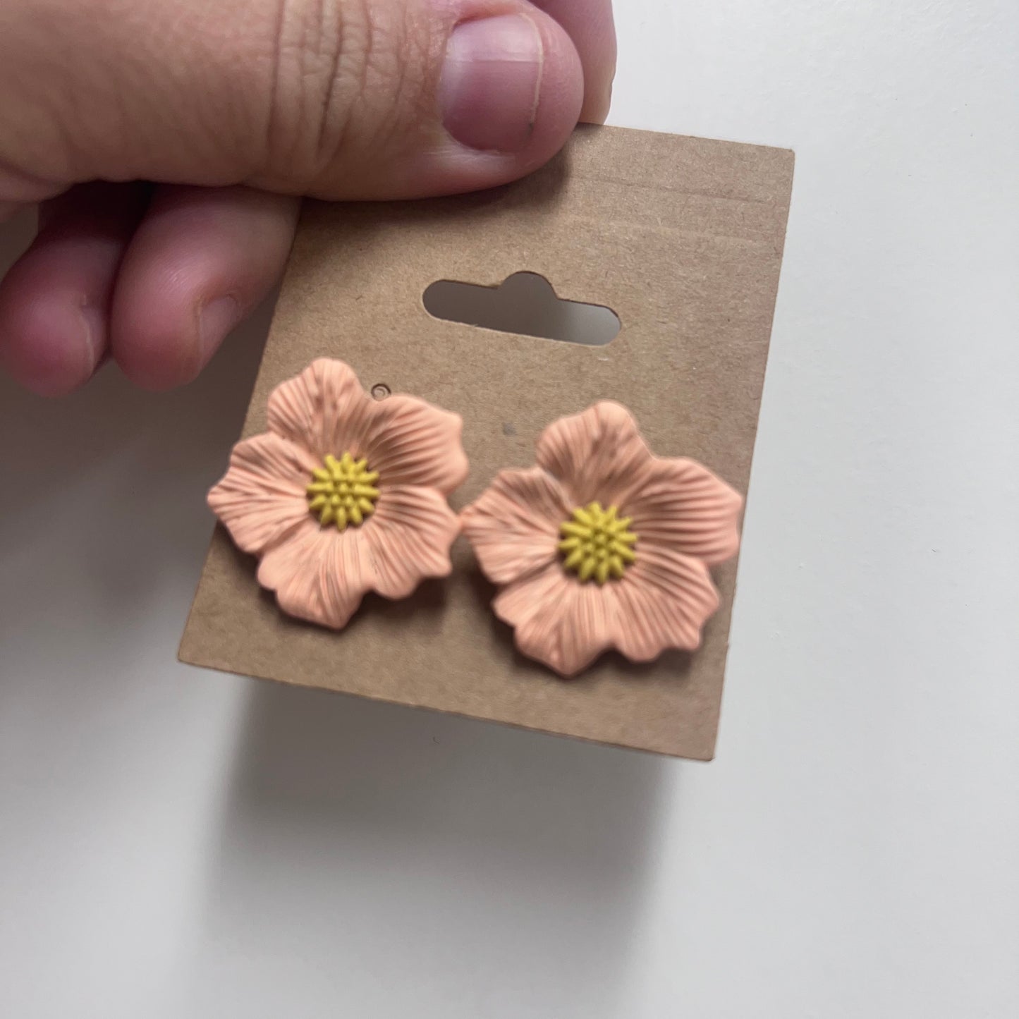 Floral Clay Studs