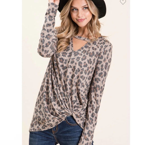 Cheetah Knit Long Sleeve