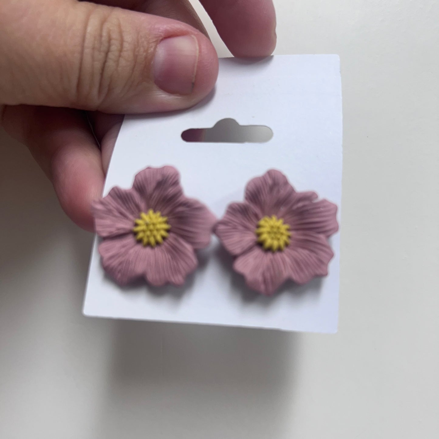 Floral Clay Studs