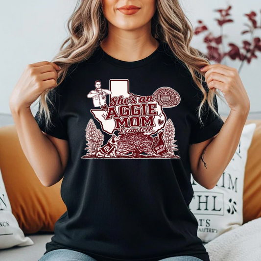 She’s an Aggie MOM I can tell!
